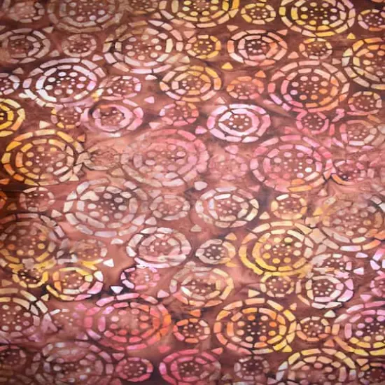 Feldman Premium Indonesian Batik Brown Tonal Tile Fabric {4}