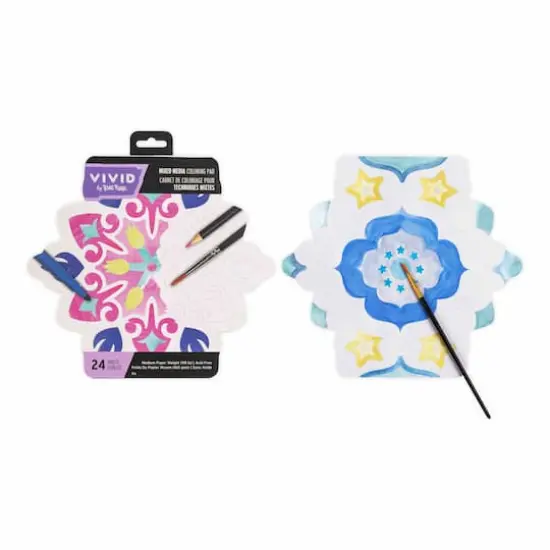 VIVID by Brea Reese&reg; Tile Mixed Media Coloring Pad {3}