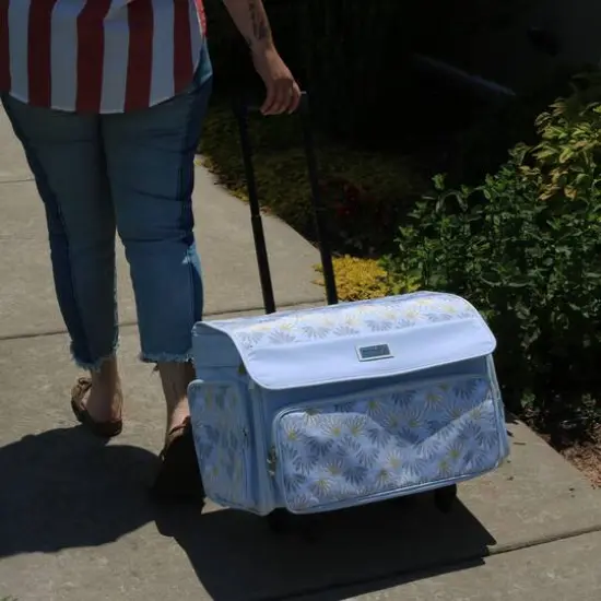 Everything Mary White 4-Wheels Deluxe Sewing Machine Storage Case {8}