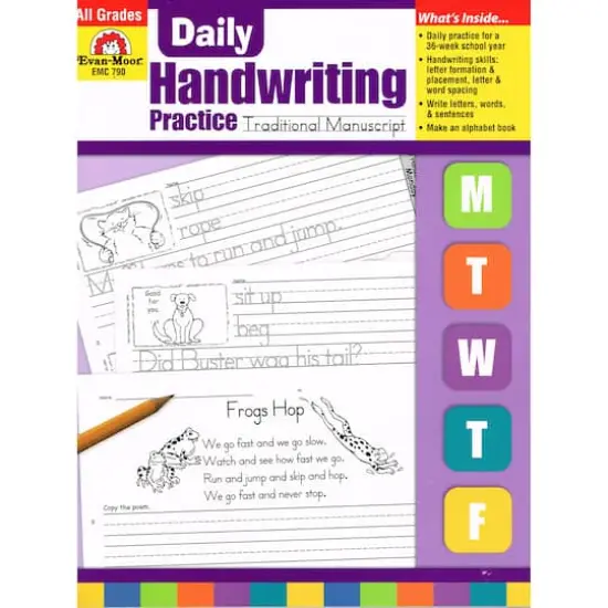 Evan-Moor&reg; Traditional Manuscript Daily Handwriting Practice Book {1}