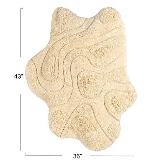 Hello Honey&reg; 43" x 36" Natural Textured Harmony Tufted Rug {6}