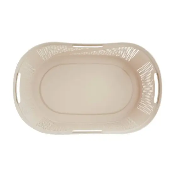 Mind Reader 10.5'' Laundry Hamper Ivory {5}