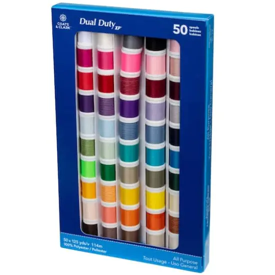 Coats & Clark&trade; Dual Duty XP 50 Spool All Purpose Sewing Thread Set {5}