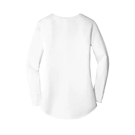 District&reg; Perfect Tri&reg; Women's Long Sleeve Tunic T-Shirt White {5}