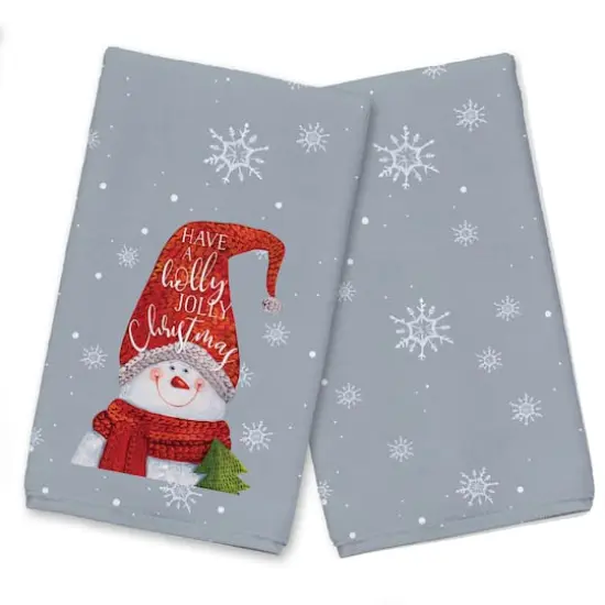 Holly Jolly Snowman Tea Towel, 2ct. {1}
