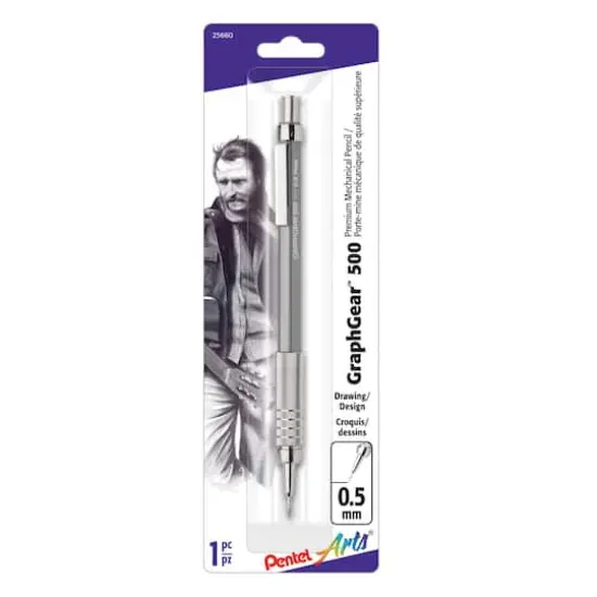 Pentel Arts&reg; GraphGear&trade; 500 Mechanical Pencil, 0.5 mm {5}