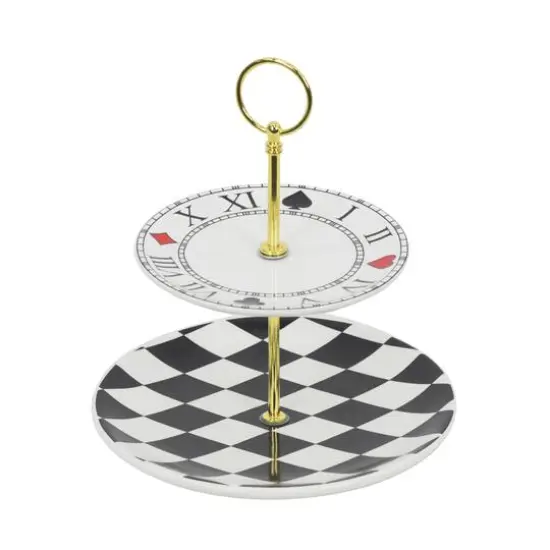 9" Ceramic Two-Tier Tray by Ashland&reg; {3}