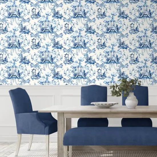 Harrison Howard East of the Moon Delft Peel & Stick Wallpaper {7}