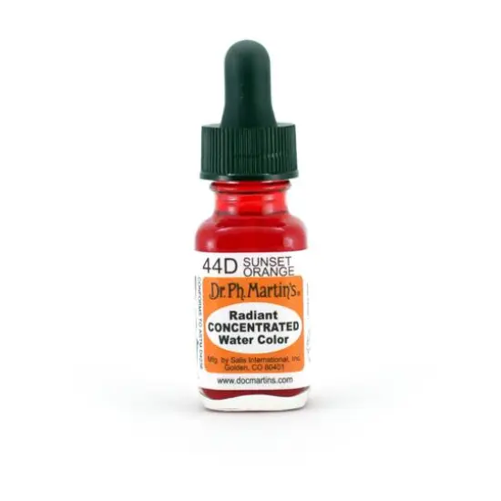 Dr. Ph. Martin's&reg; Radiant Concentrated Watercolor, 0.5oz. 49D Sunset Orange {1}