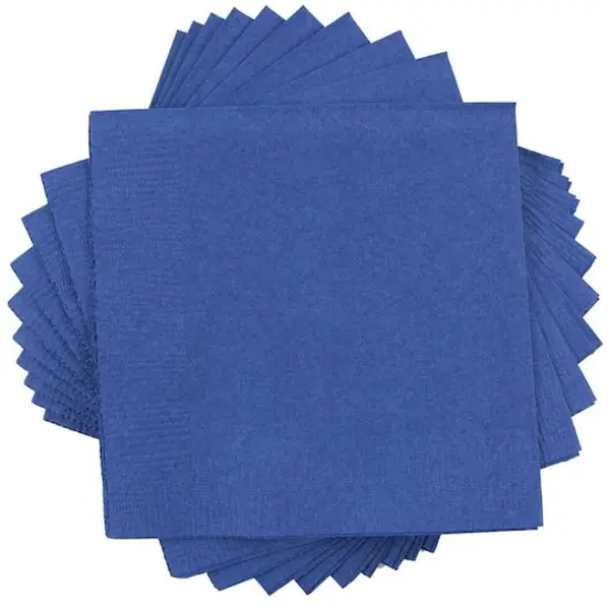 JAM Paper Medium Lunch Napkins, 100ct. Blue {1}