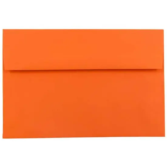 JAM Paper A7 Colored Invitation Envelopes, 50ct. Orange {1}