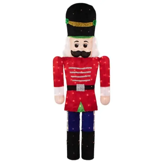 6ft. Lighted Red & Green Toy Soldier Outdoor Christmas Decoration {1}