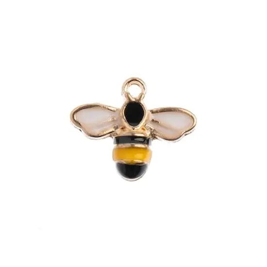 John Bead Sweet & Petite Bumble Bee Charms 8ct. {1}
