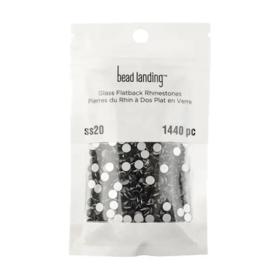 SS20 Glass Flatback Rhinestones by Bead Landing&trade; Jet {4}