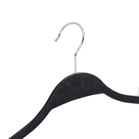 Honey Can Do Black Natural Wheat Husk Slim Hangers, 25ct. {5}