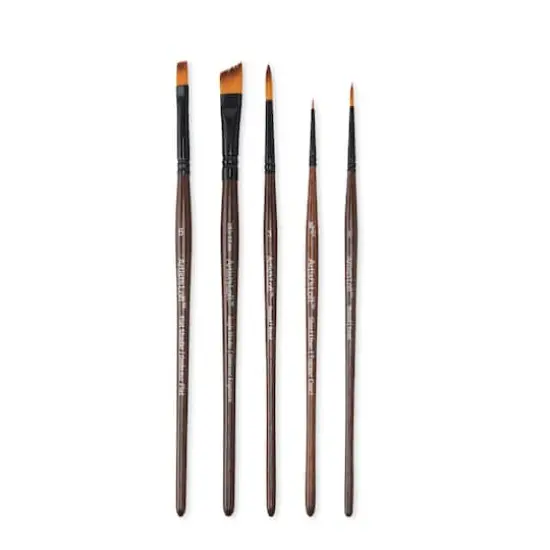 Golden Synthetic Acrylic 5 Piece Brush Set by Artist's Loft&trade; {1}