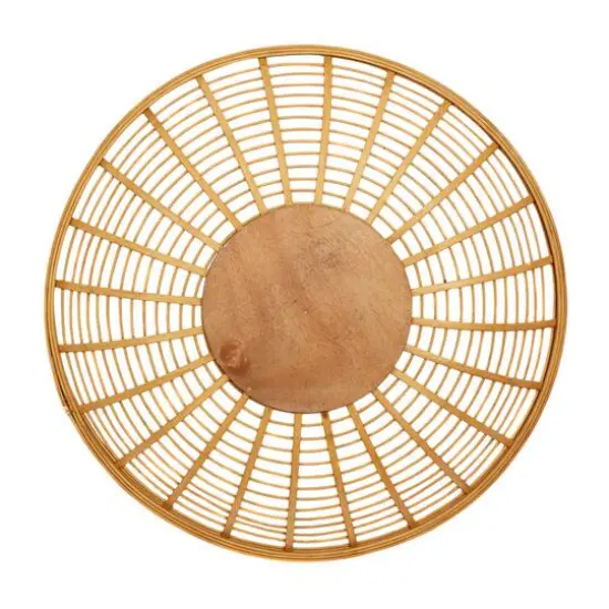 Set of 3 Brown Metal Boho Style Wall Decor 24", 22", 20" {3}