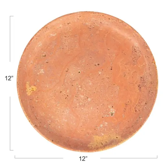 Hello Honey&reg; 12" Red Travertine Elegance Food Tray {11}