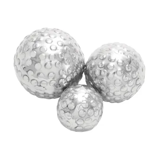 Silver Aluminum Glam Orbs & Vase Filler Set {1}