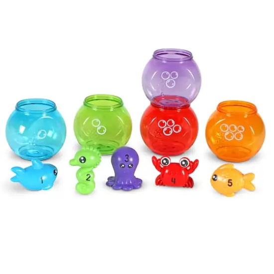 Learning Resources Peekaboo Fishbowl Friends 10 Piece Learning Kit {3}