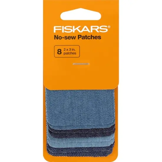 Fiskars&reg; Denim No-Sew Patches, 8ct. {1}