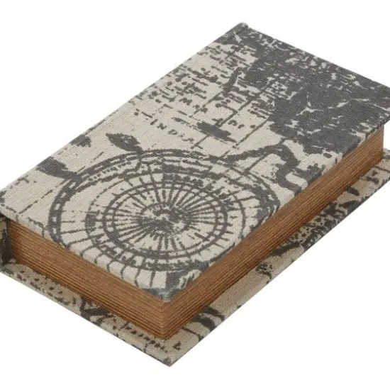 World Map Wooden Traditional Book Box Set {7}
