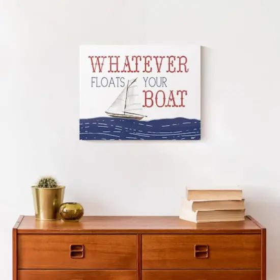 Whatever Floats Your Boat Canvas Wall Art {3}