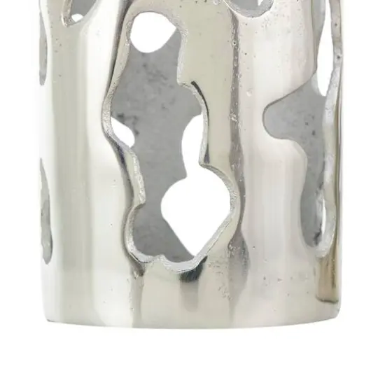 Silver Aluminum Melting Drip Vase Set {6}