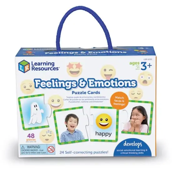 Learning Resources Feelings & Emotions Puzzle Cards {5}