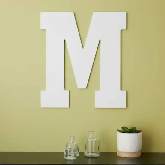 13" White MDF Uppercase Letter by Make Market&reg; {3}