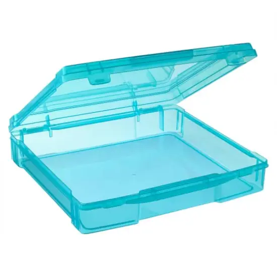 12" x 12" Turquoise Storage Case by Simply Tidy&reg; {3}