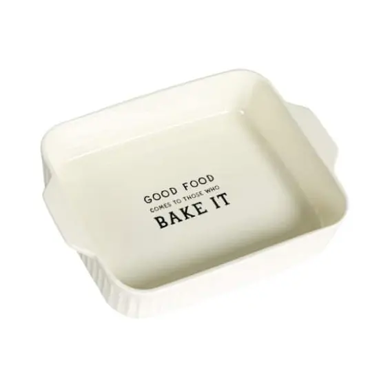 Hello Honey&reg; 10.25" White Cooking Sentiment Stoneware Baker  {1}