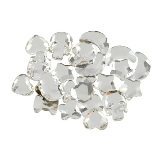 Mixed Shapes Glass Flatback Rhinestones by Bead Landing&trade; Clear {3}