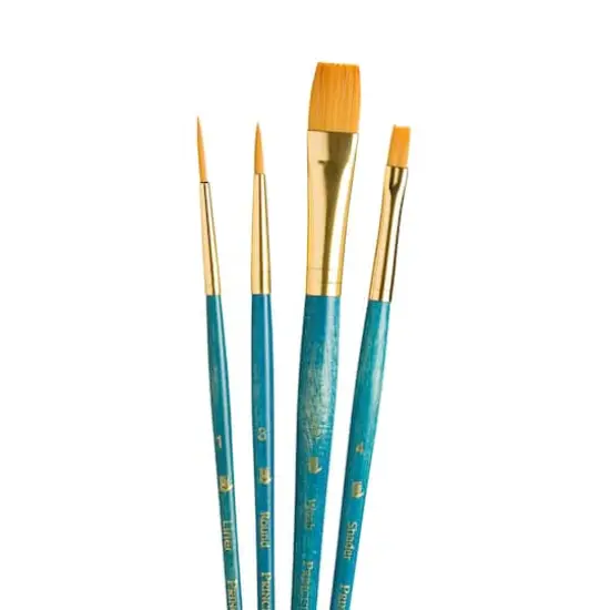 Princeton&trade; RealValue&trade; Golden Taklon 4 Piece Brush Set {3}