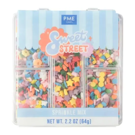PME Cake Sweet Street&reg; Mini Rainbow Sprinkle Mix {3}