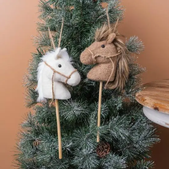 6ct. 14.25" Hobby Horse Ornament Set {4}