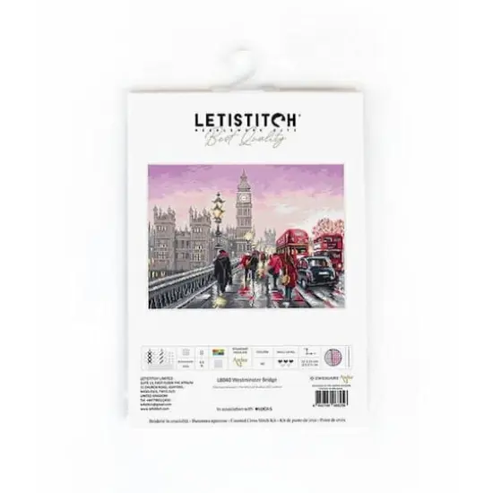 LetiStitch Westminster Bridge Counted Cross Stitch Kit {3}