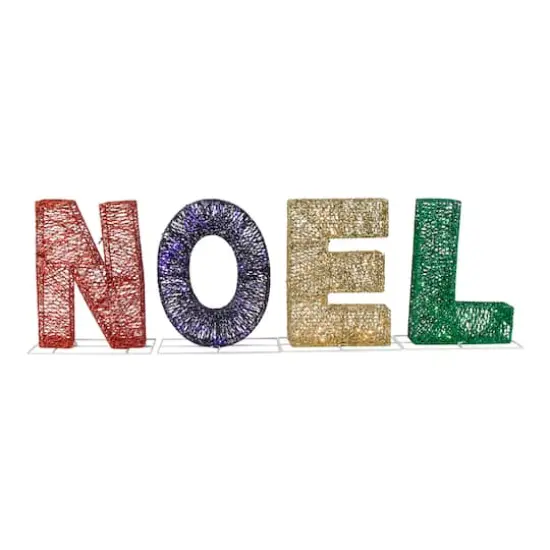 4ft. LED Multicolor Lighted Noel Outdoor Christmas Decoration {1}