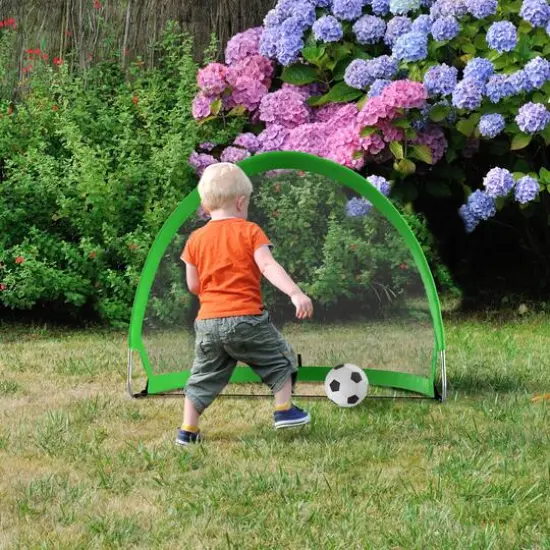 Toy Time Pop Up Soccer Goals Set {7}
