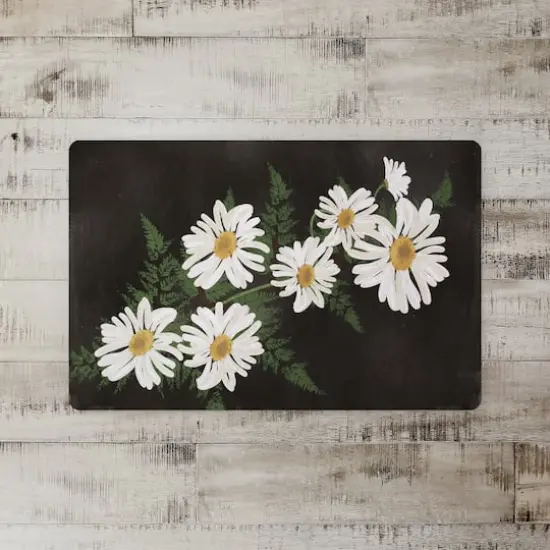 Daisies on Moody Background 27" x 18" Floor Mat {3}