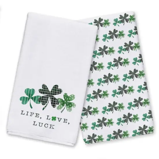Life Love Luck Tea Towel Set of 2 {1}