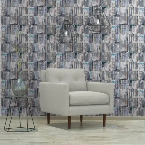 RoomMates Washout Peel & Stick Wallpaper Blue/Purple {5}