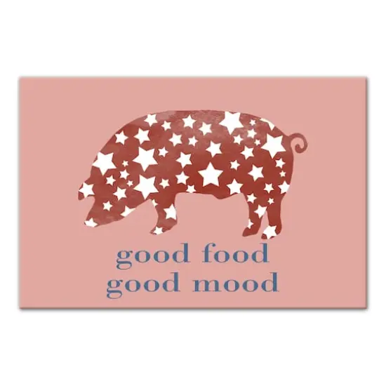 Good Mood Good Food Canvas Wall Art {1}