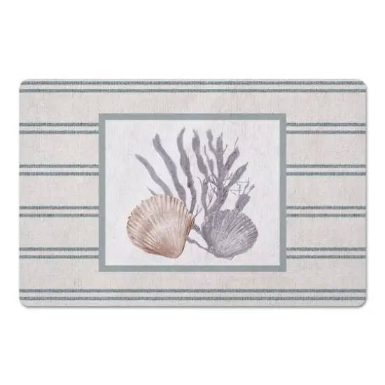 Scallop and Olive Shell 18" x 27" Floor Mat {1}