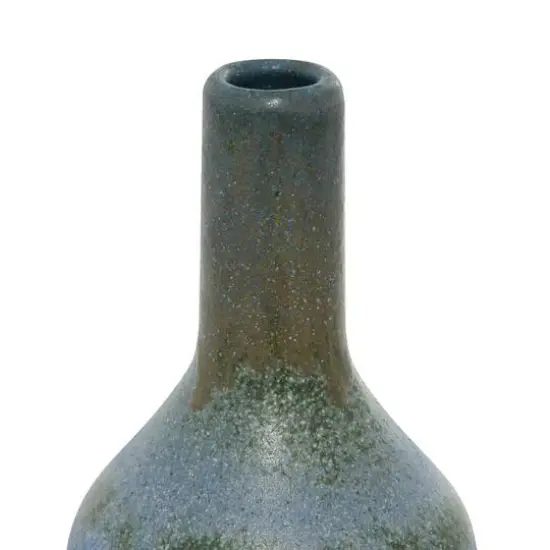 White Ceramic Contemporary Vase, 14" x 7" x 7" {6}