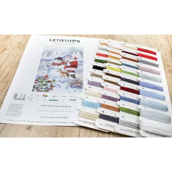 Letistitch Snowman And Santa Counted Cross Stitch Kit {9}