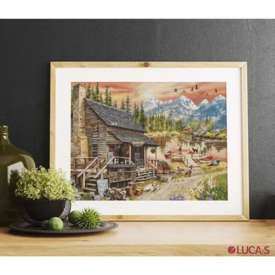 Luca-S Log Cabin General Store Counted Cross-Stitch Kit {6}