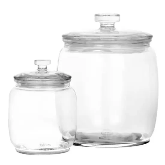 Martha Stewart Clear Glass Canister Set {1}