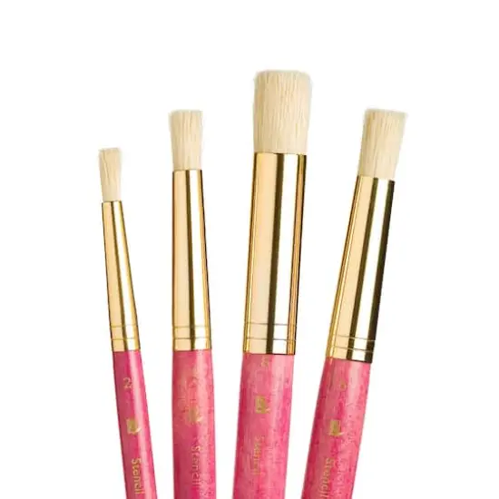 Princeton&trade; RealValue&trade; Bristle Stencil 4 Piece Brush Set {3}