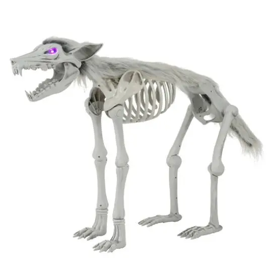 34.5" LED Animated Wolf Skeleton by Ashland&reg; {4}
